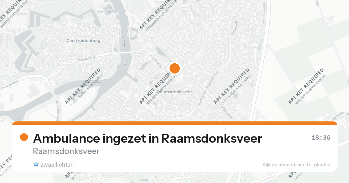 Ambulance ingezet in Raamsdonksveer — 29 jun 2026