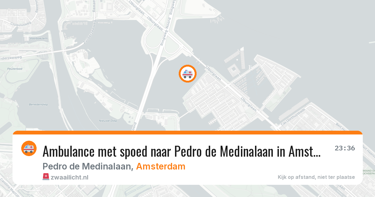 Ambulance met spoed naar Pedro de Medinalaan in Amsterdam — 2 aug 2026