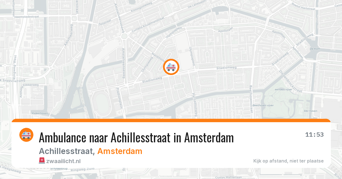 Ambulance naar Achillesstraat in Amsterdam — 2 jul 2026