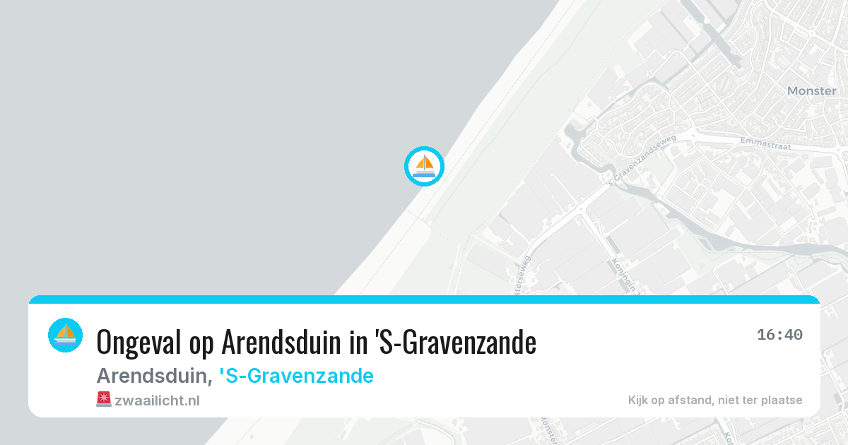 Ongeval op Arendsduin in 'S-Gravenzande — 28 jul 2026