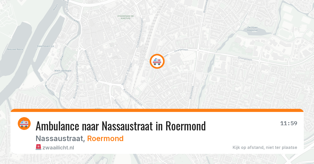 Ambulance naar Nassaustraat in Roermond — 5 aug 2026