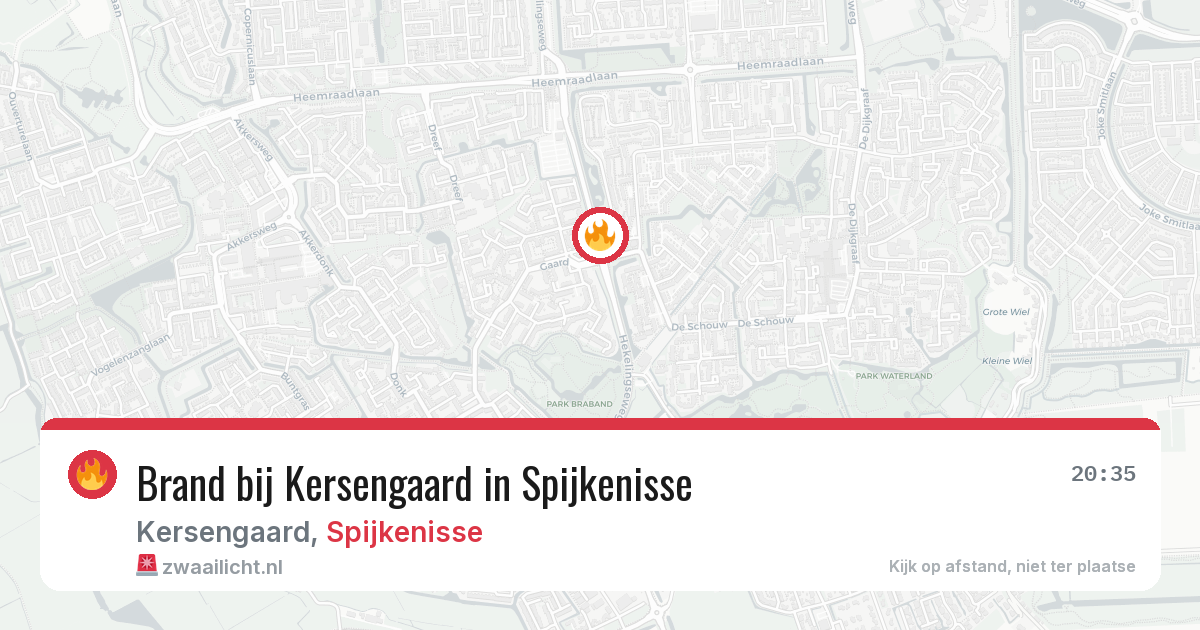 Brand bij Kersengaard in Spijkenisse — 31 mei 2026