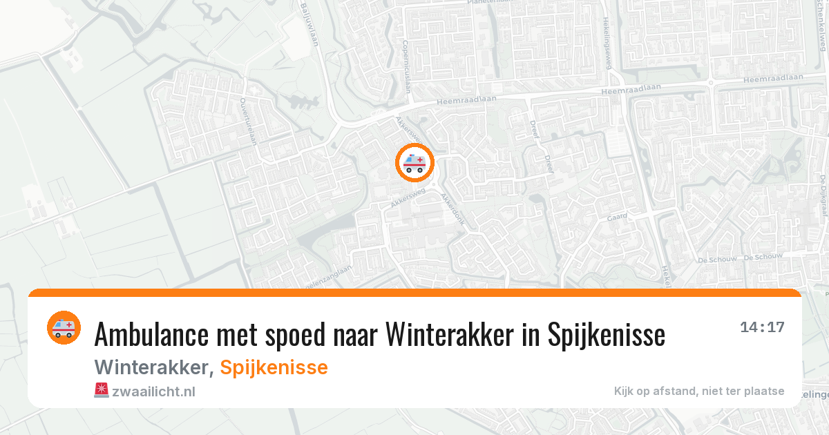 Ambulance met spoed naar Winterakker in Spijkenisse — 27 jun 2026