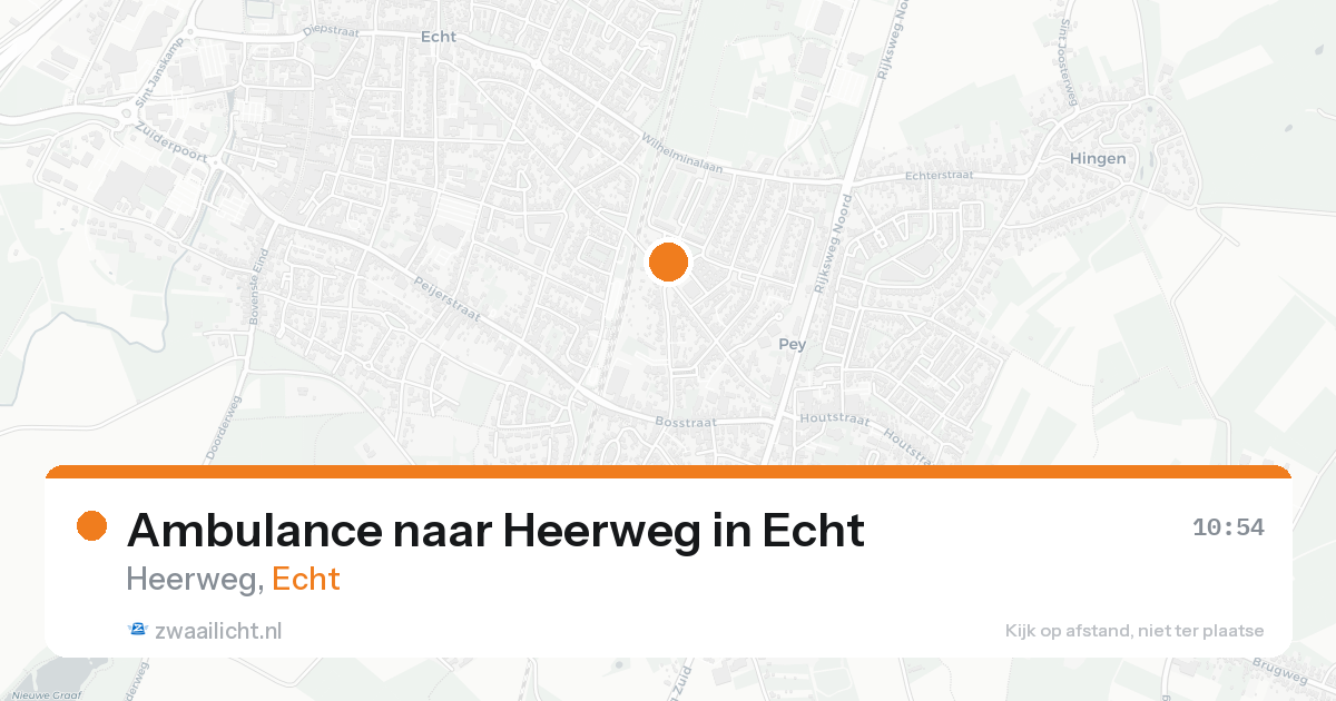 Ambulance naar Heerweg in Echt — 18 aug 2026
