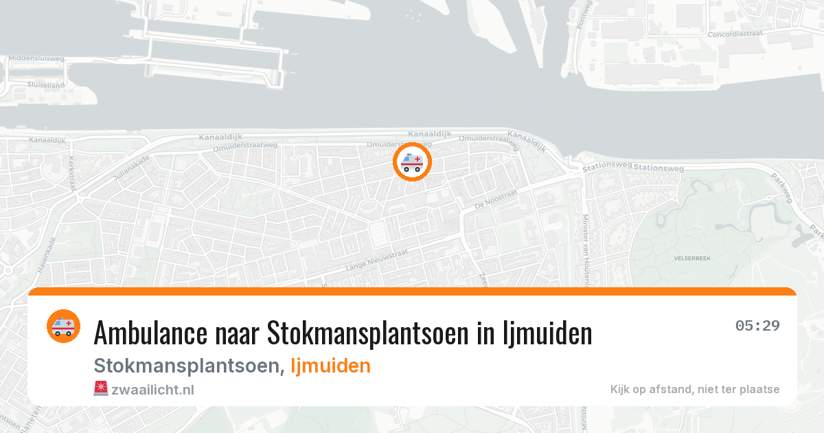 Ambulance naar Stokmansplantsoen in Ijmuiden — 16 mei 2026