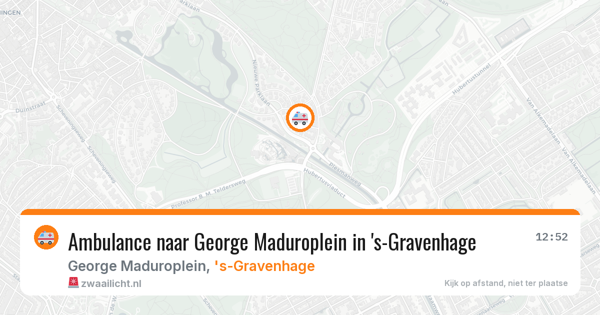 Ambulance naar George Maduroplein in 's-Gravenhage — 7 aug 2026