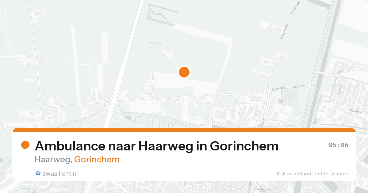 Ambulance naar Haarweg in Gorinchem — 25 aug 2026