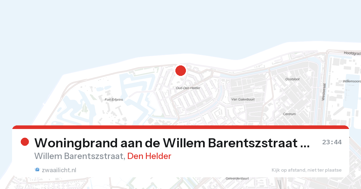 Woningbrand aan de Willem Barentszstraat in Den Helder — 6 feb 2026