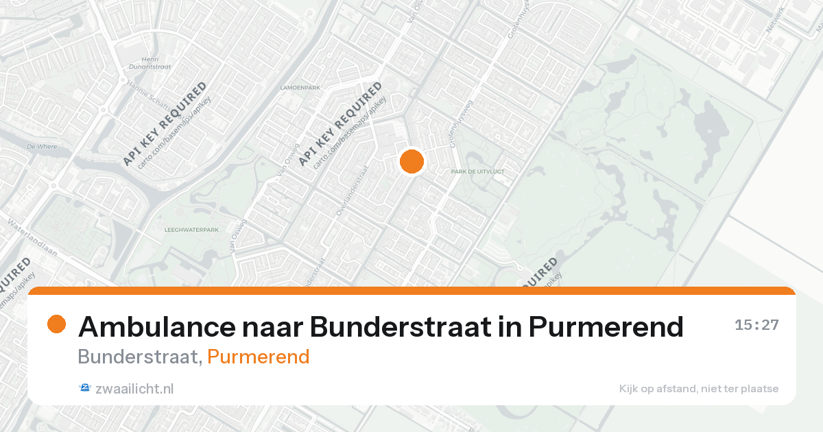 Ambulance naar Bunderstraat in Purmerend — 26 aug 2026