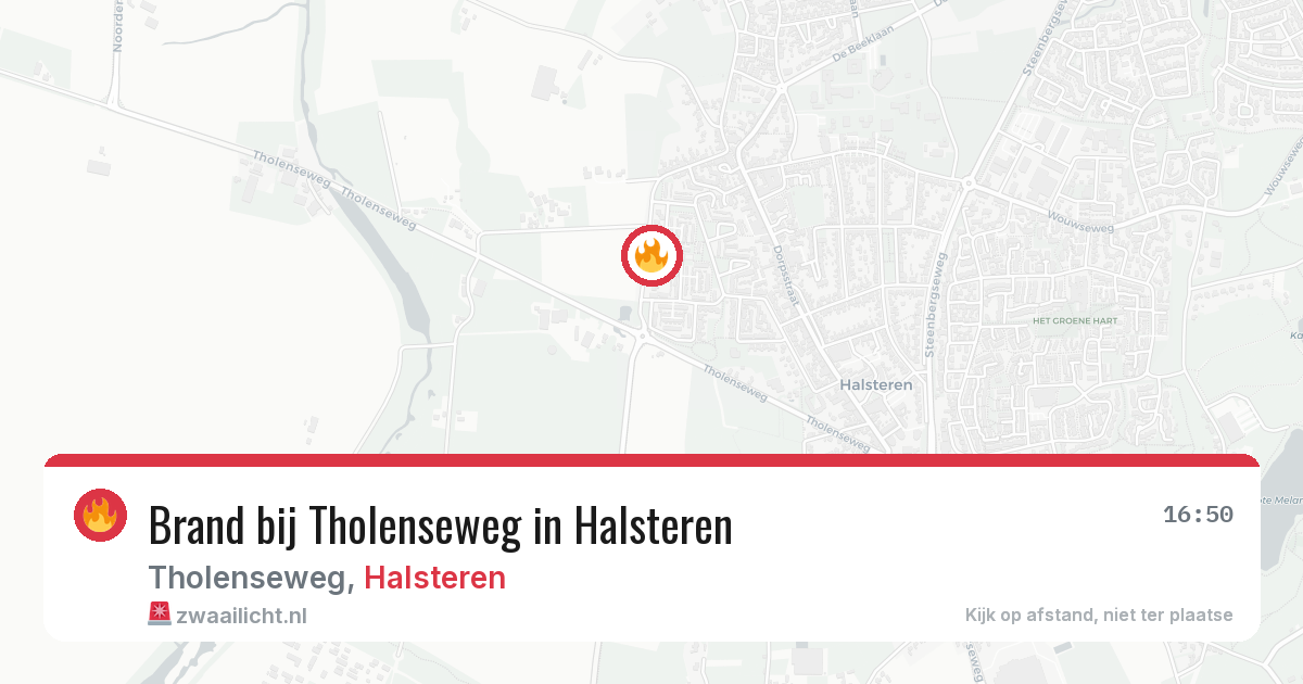 Brand bij Tholenseweg in Halsteren — 8 mei 2026