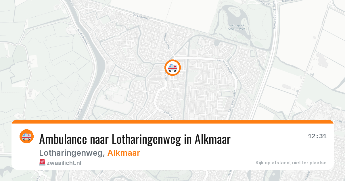 Ambulance naar Lotharingenweg in Alkmaar — 2 jul 2026
