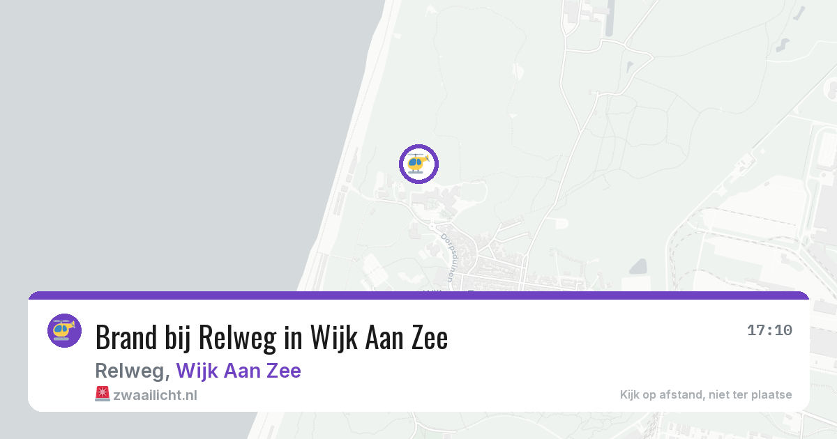 Brand bij Relweg in Wijk Aan Zee — 10 mrt 2026