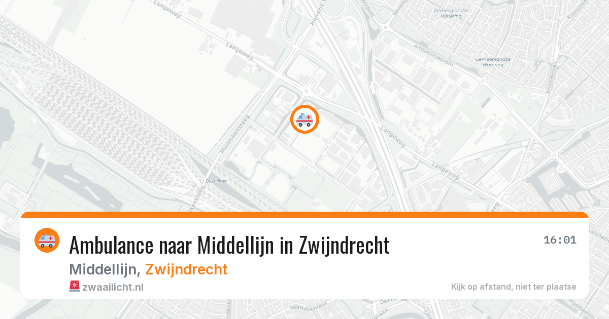 Ambulance naar Middellijn in Zwijndrecht — 14 mrt 2026