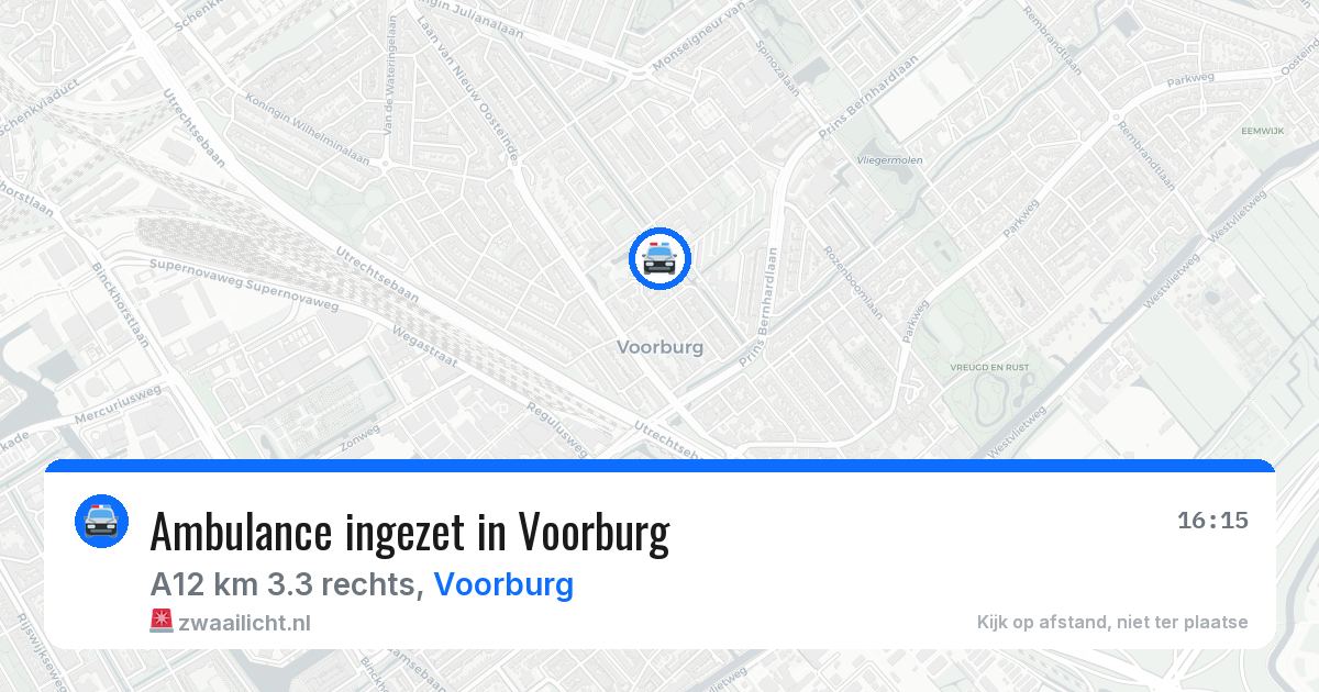 Ambulance ingezet in Voorburg — 7 jun 2026