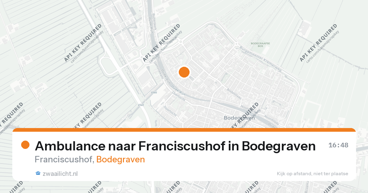 Ambulance naar Franciscushof in Bodegraven — 23 jun 2026