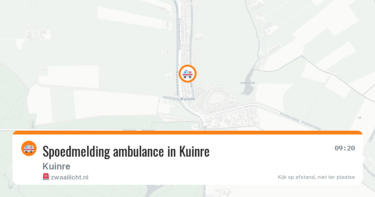 Spoedmelding ambulance in Kuinre — 14 jul 2026