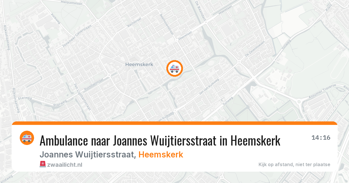 Ambulance naar Joannes Wuijtiersstraat in Heemskerk — 7 apr 2026