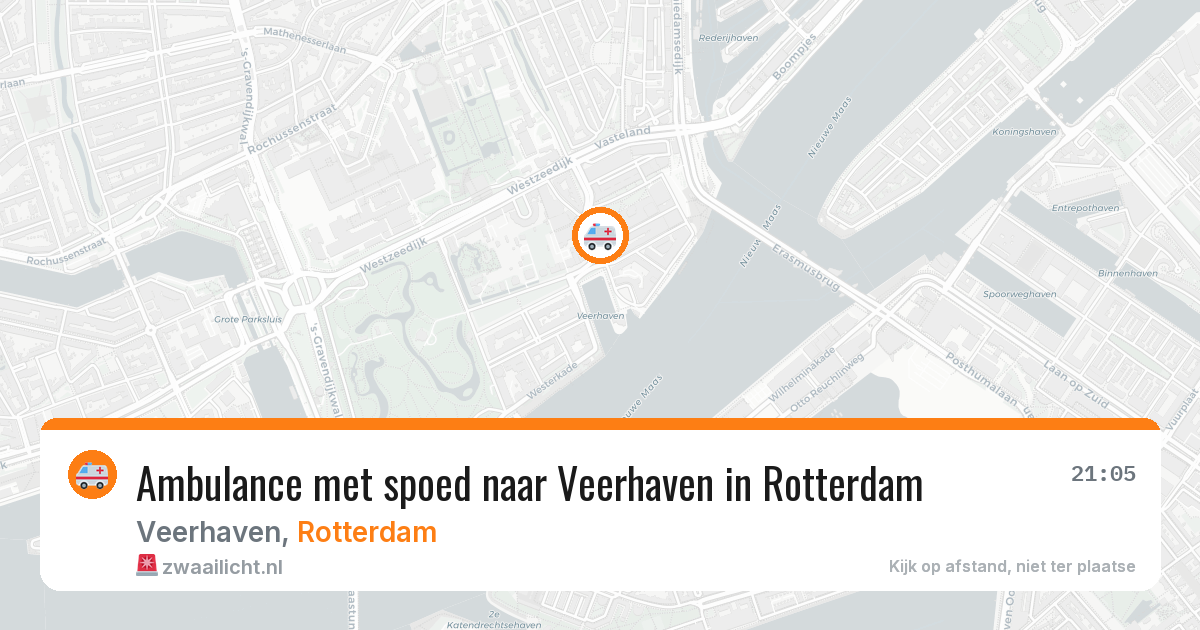 Ambulance met spoed naar Veerhaven in Rotterdam — 5 aug 2026