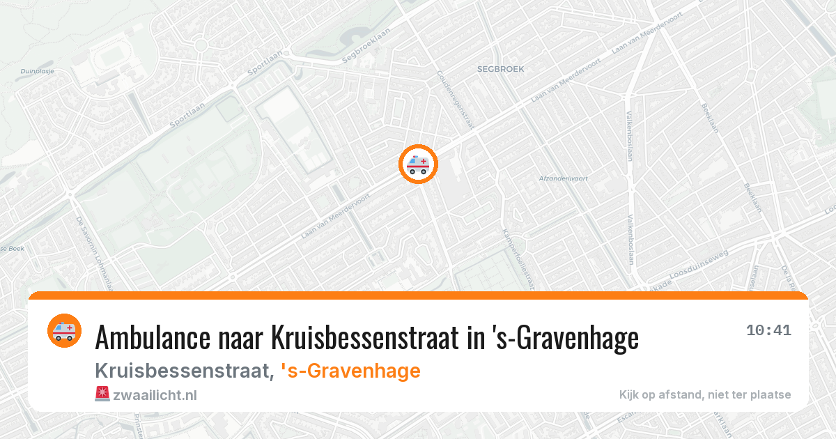 Ambulance naar Kruisbessenstraat in 's-Gravenhage — 29 jun 2026