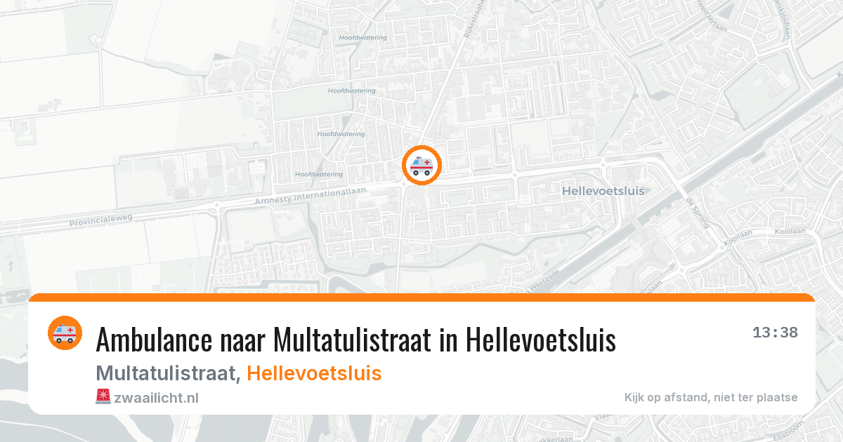 Ambulance naar Multatulistraat in Hellevoetsluis — 30 mrt 2026