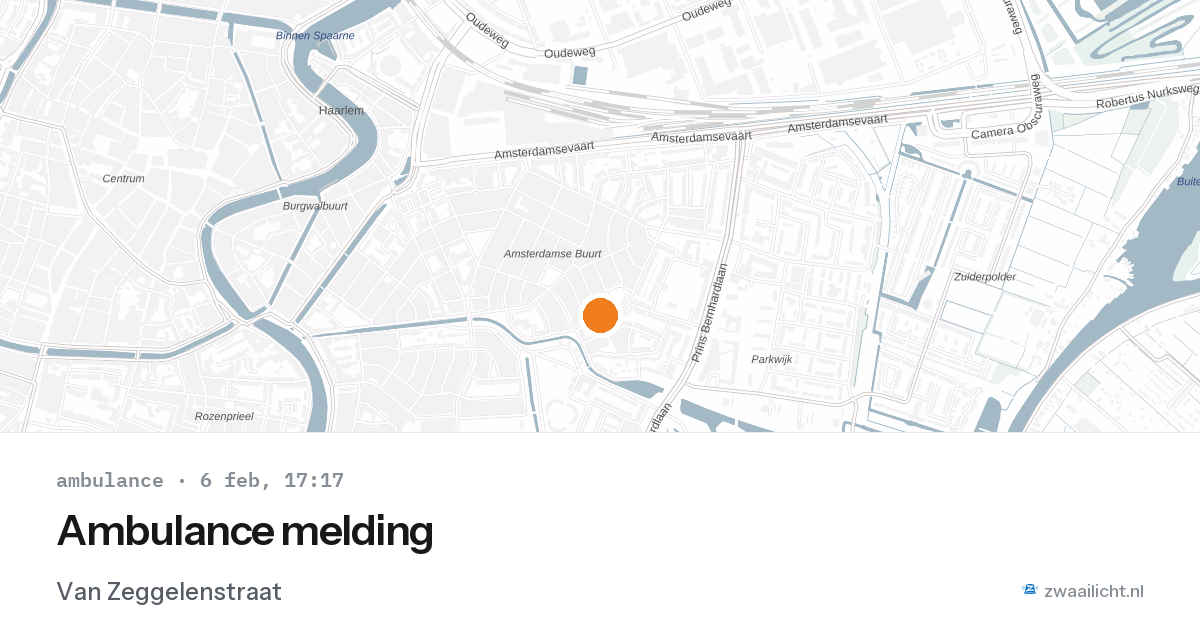 Ambulance melding — 6 feb 2026