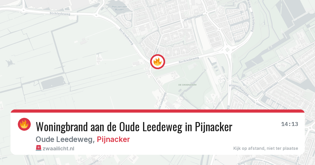 Woningbrand aan de Oude Leedeweg in Pijnacker — 11 feb 2026