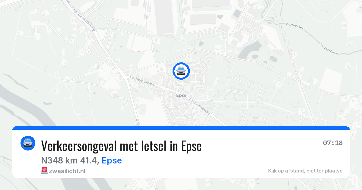 Verkeersongeval met letsel in Epse — 10 jun 2026