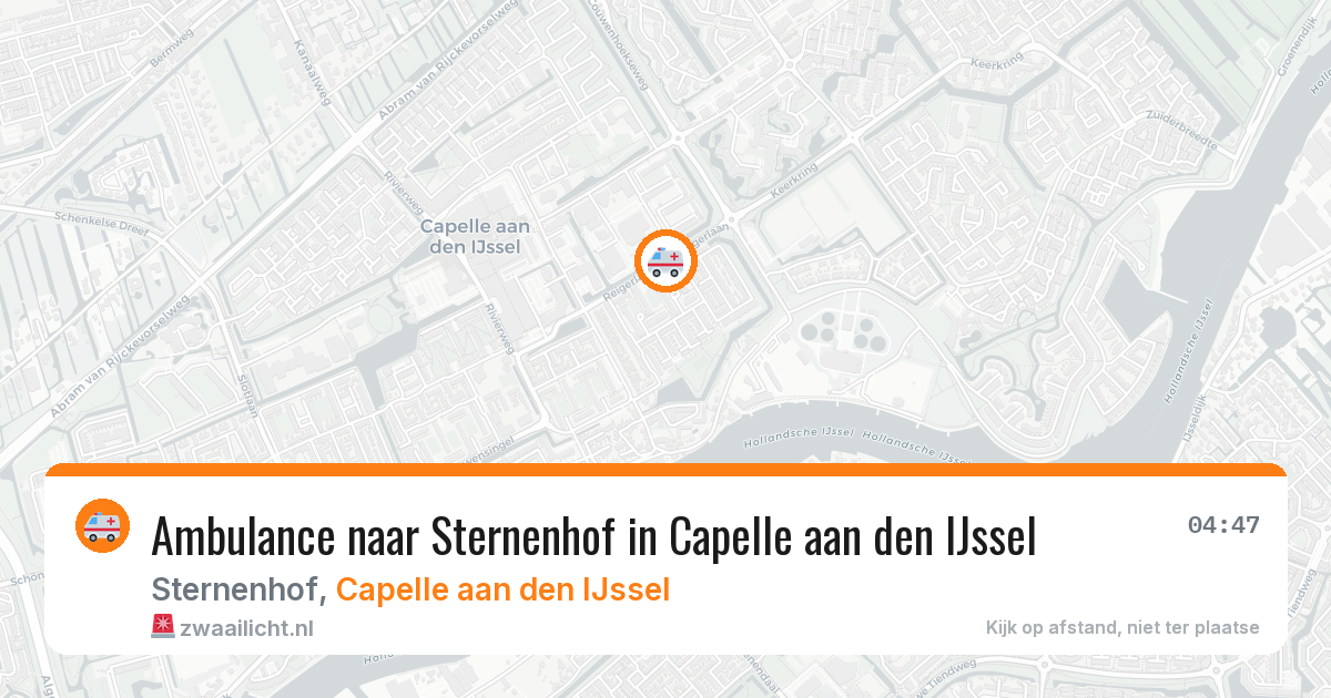 Ambulance naar Sternenhof in Capelle aan den IJssel — 27 jun 2026