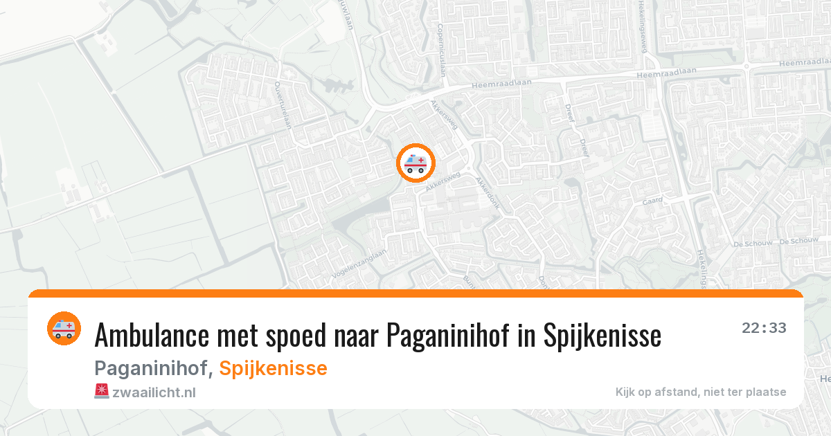 Ambulance met spoed naar Paganinihof in Spijkenisse — 3 apr 2026