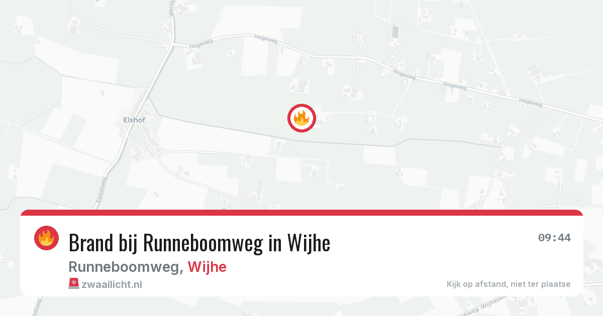 Brand bij Runneboomweg in Wijhe — 28 jun 2026