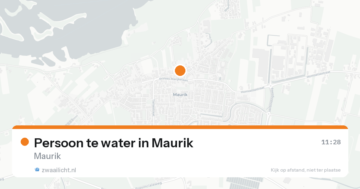 Persoon te water in Maurik — 22 jun 2026