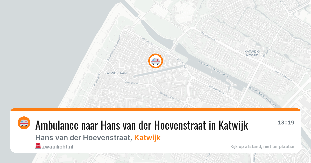 Ambulance naar Hans van der Hoevenstraat in Katwijk — 30 jun 2026