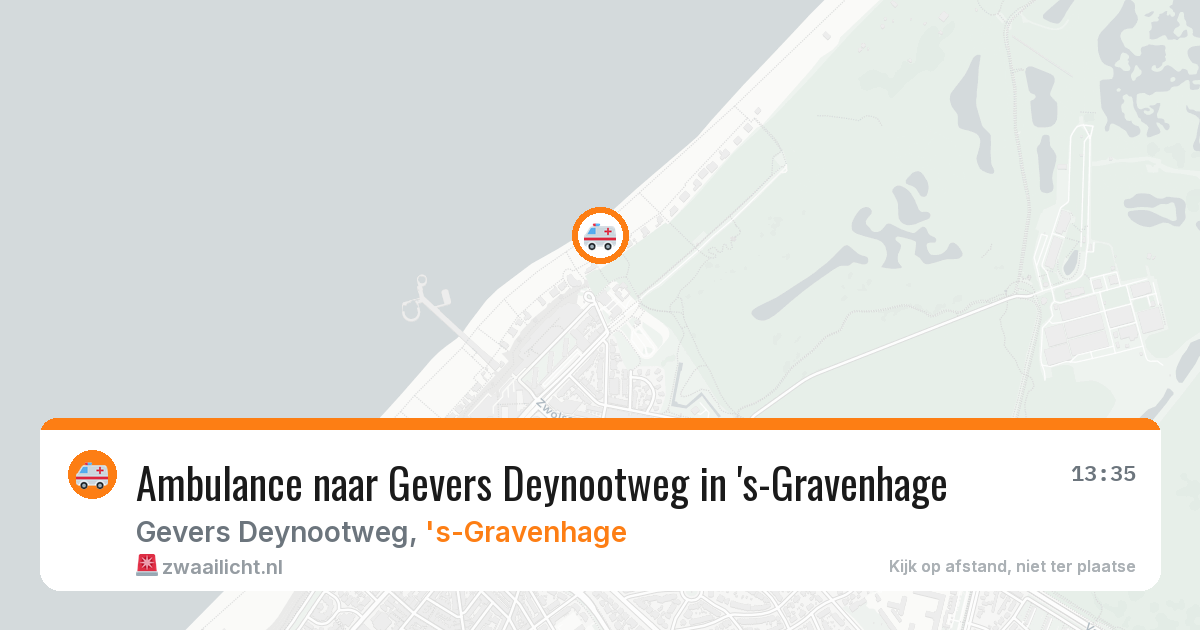 Ambulance naar Gevers Deynootweg in 's-Gravenhage — 23 jul 2026