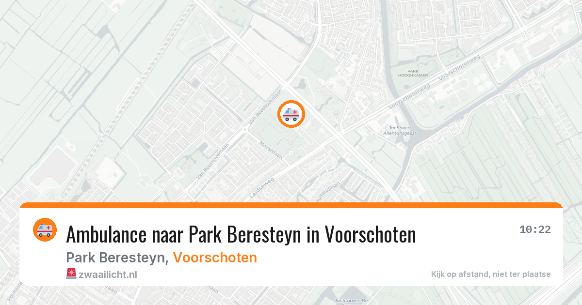 Ambulance naar Park Beresteyn in Voorschoten — 12 mei 2026