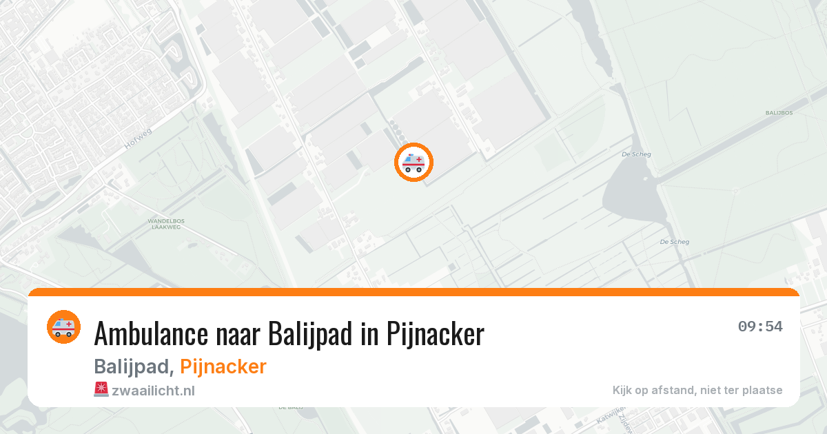 Ambulance naar Balijpad in Pijnacker — 14 aug 2026