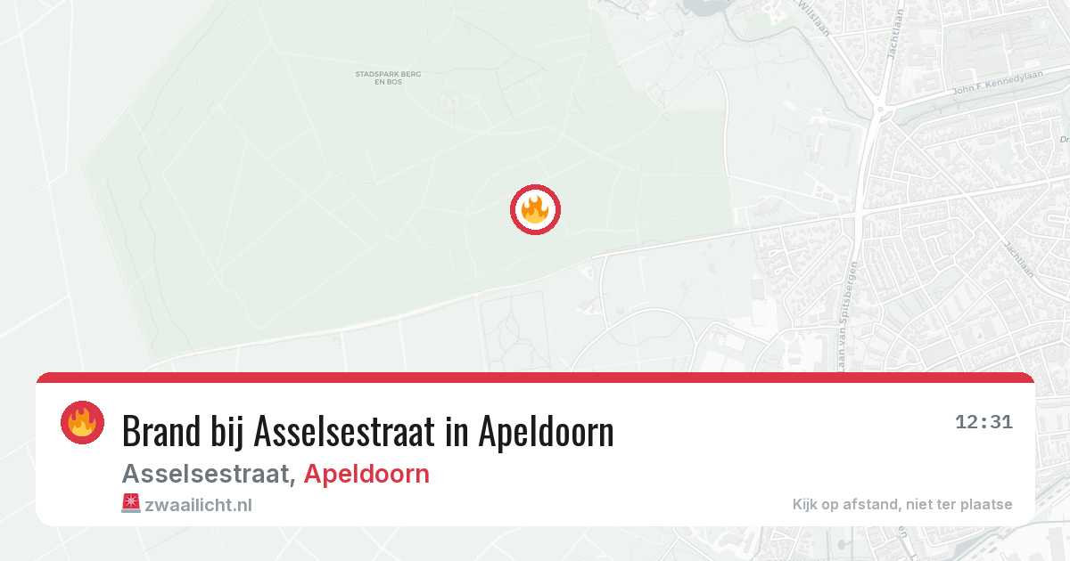 Brand bij Asselsestraat in Apeldoorn — 5 jul 2026