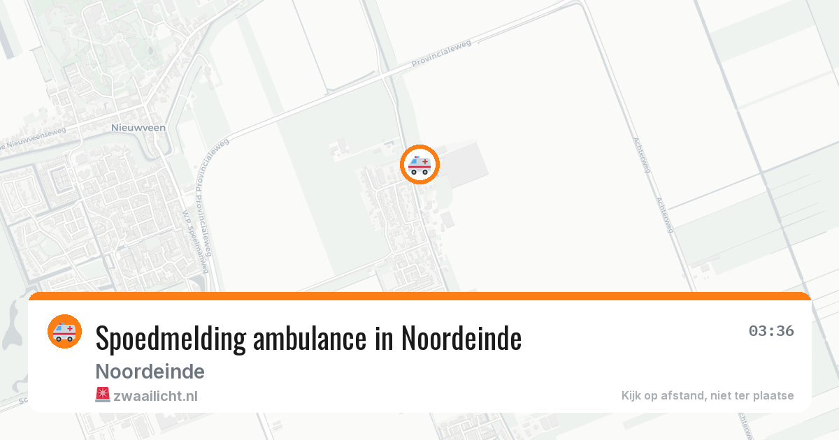 Spoedmelding ambulance in Noordeinde — 21 jun 2026