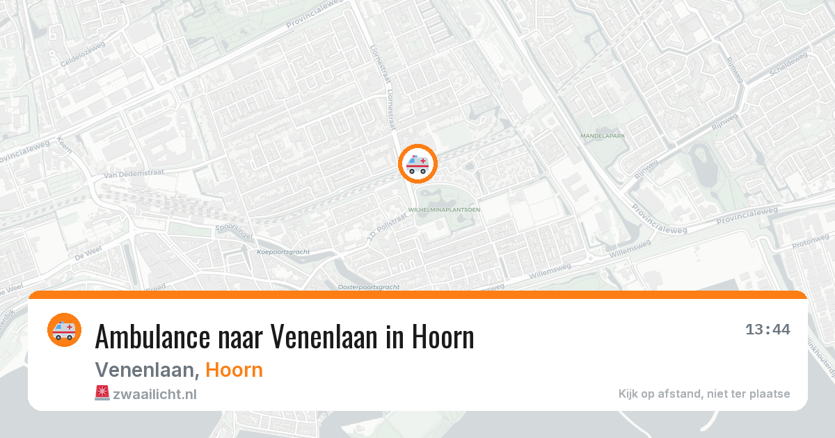 Ambulance naar Venenlaan in Hoorn — 8 jul 2026