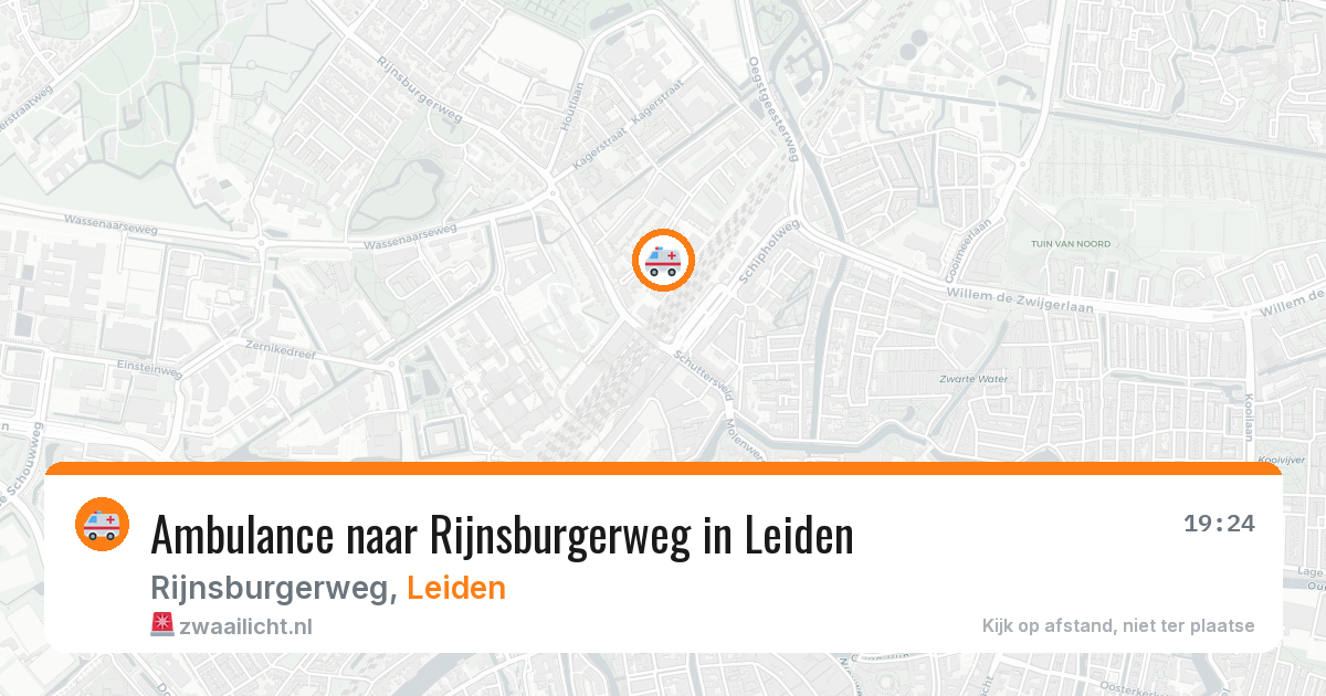 Ambulance naar Rijnsburgerweg in Leiden — 10 mei 2026