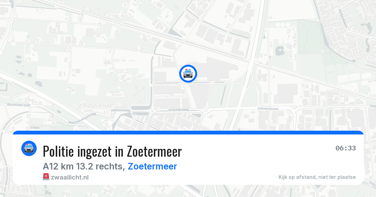 Politie ingezet in Zoetermeer — 22 jan 2026 | 🚨 Zwaailicht.nl