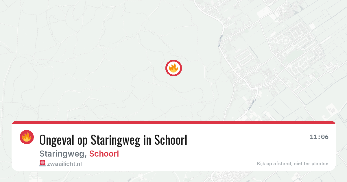 Ongeval op Staringweg in Schoorl — 6 jun 2026