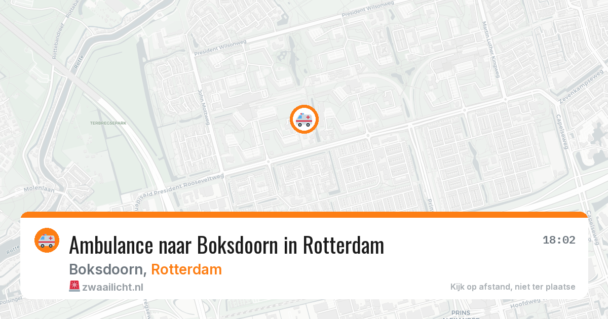 Ambulance naar Boksdoorn in Rotterdam — 3 mei 2026