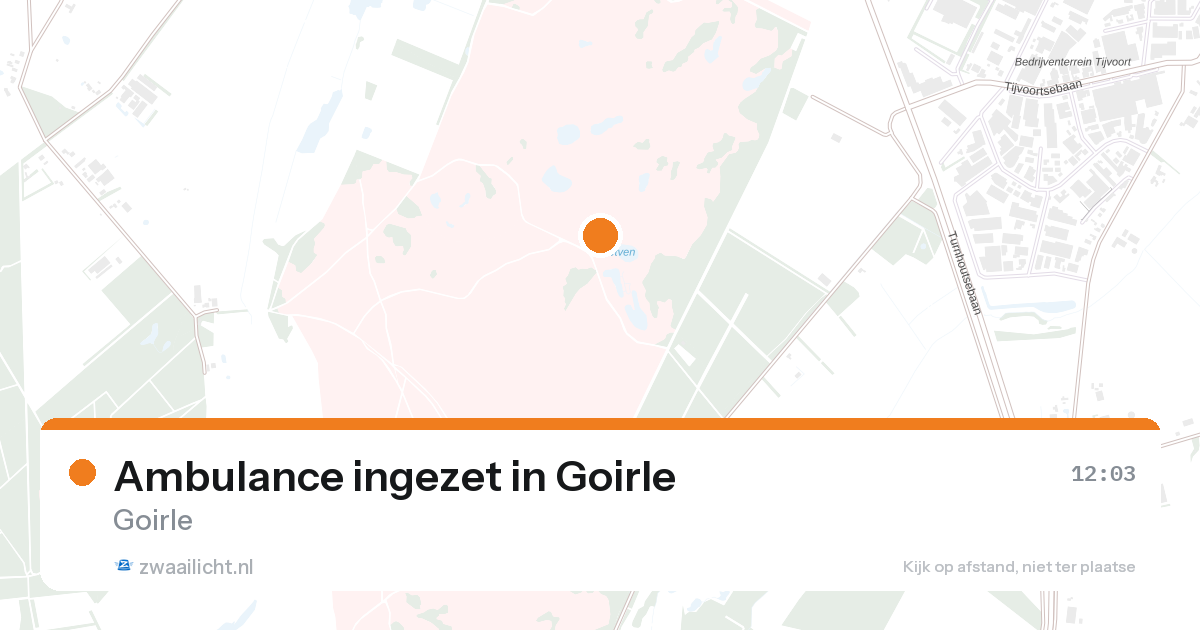 Ambulance ingezet in Goirle — 28 jun 2026