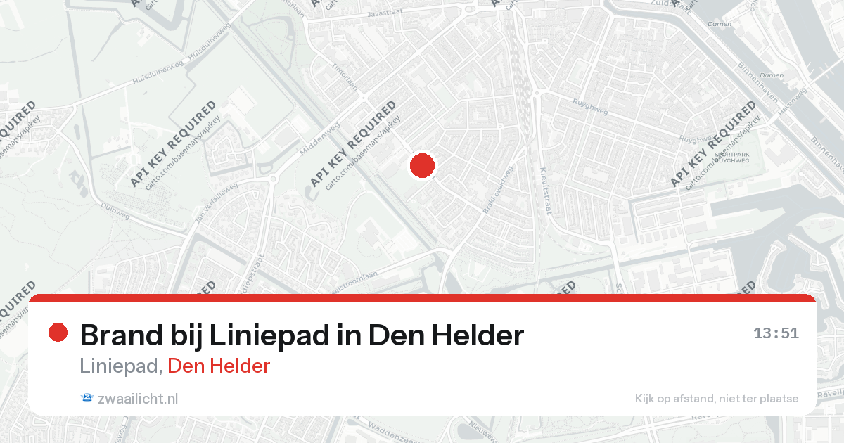 Brand bij Liniepad in Den Helder — 26 aug 2026