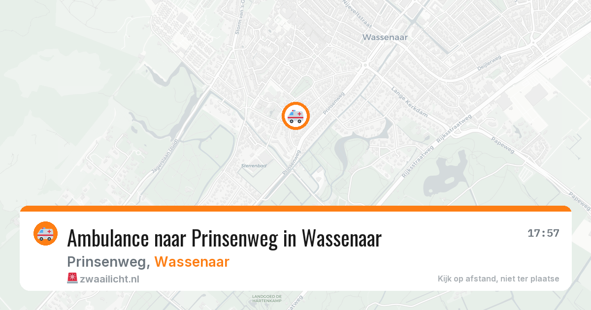 Ambulance naar Prinsenweg in Wassenaar — 6 mei 2026