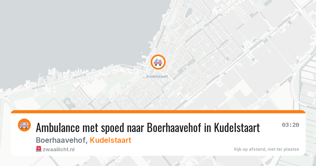Ambulance met spoed naar Boerhaavehof in Kudelstaart — 6 aug 2026