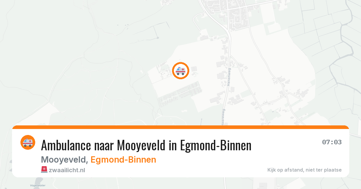Ambulance naar Mooyeveld in Egmond-Binnen — 9 feb 2026