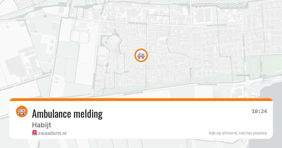 Ambulance melding — 6 jul 2026