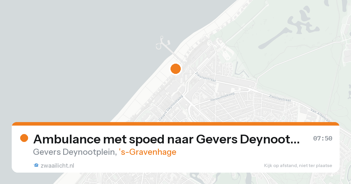 Ambulance met spoed naar Gevers Deynootplein in 's-Gravenhage — 22 aug 2026