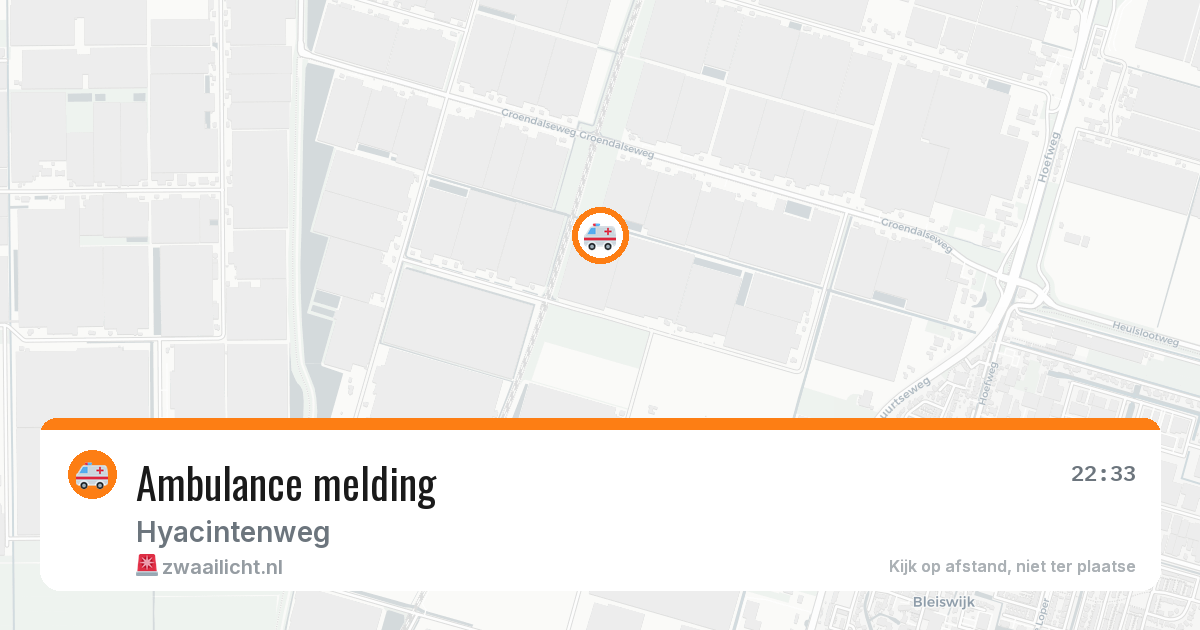 Ambulance melding — 4 jul 2026
